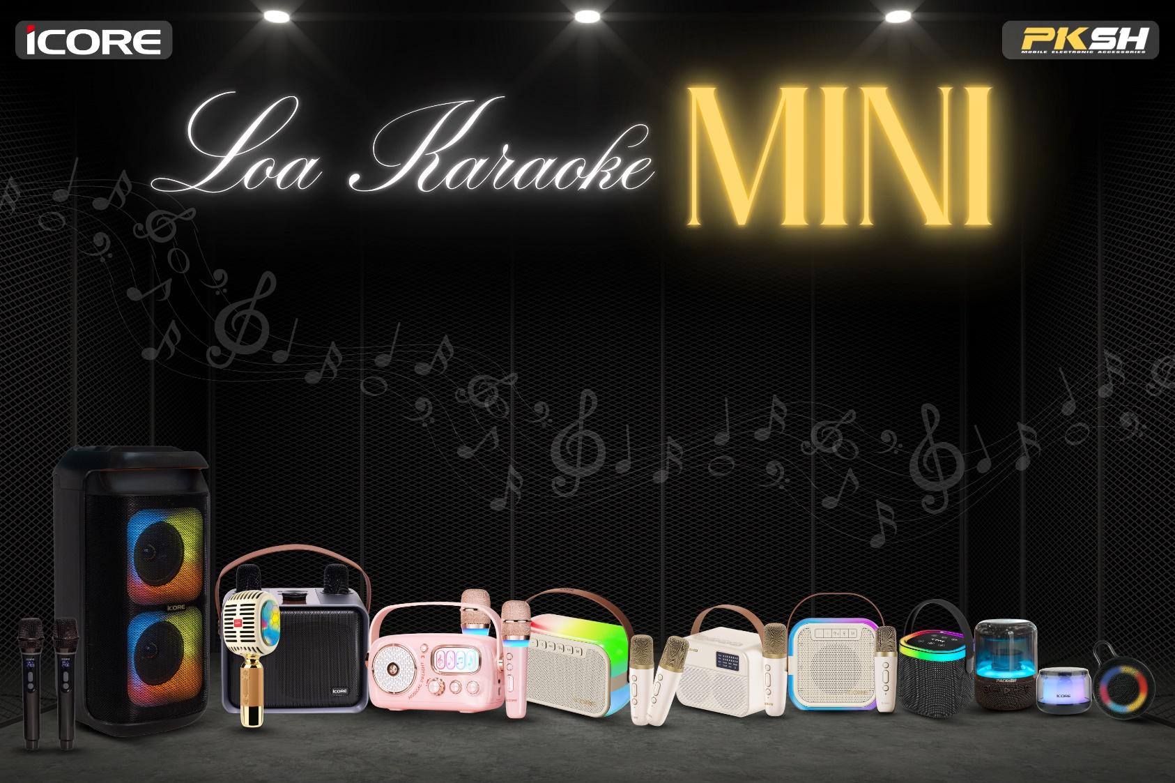 Dòng Loa Karaoke MINI đa sắc màu Loa mini đa sắc màu